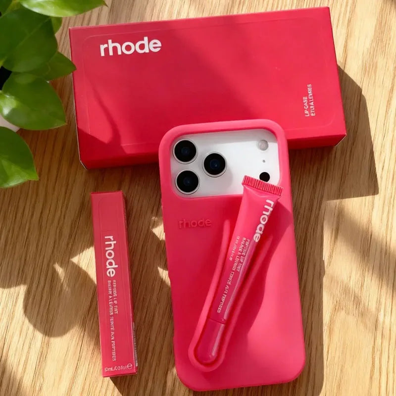 Hot Brand Lemontini Phone  Case for IPhone 11 12 13 14 15 16 Pro Max Plus 17 Air Makeup Lip Gloss Silicone Cover with Lip Glaze