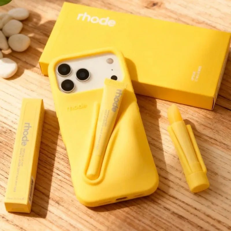 Hot Brand Lemontini Phone  Case for IPhone 11 12 13 14 15 16 Pro Max Plus 17 Air Makeup Lip Gloss Silicone Cover with Lip Glaze