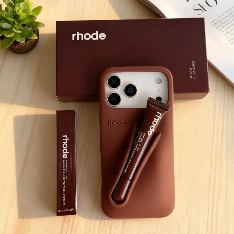 Hot Brand Lemontini Phone  Case for IPhone 11 12 13 14 15 16 Pro Max Plus 17 Air Makeup Lip Gloss Silicone Cover with Lip Glaze